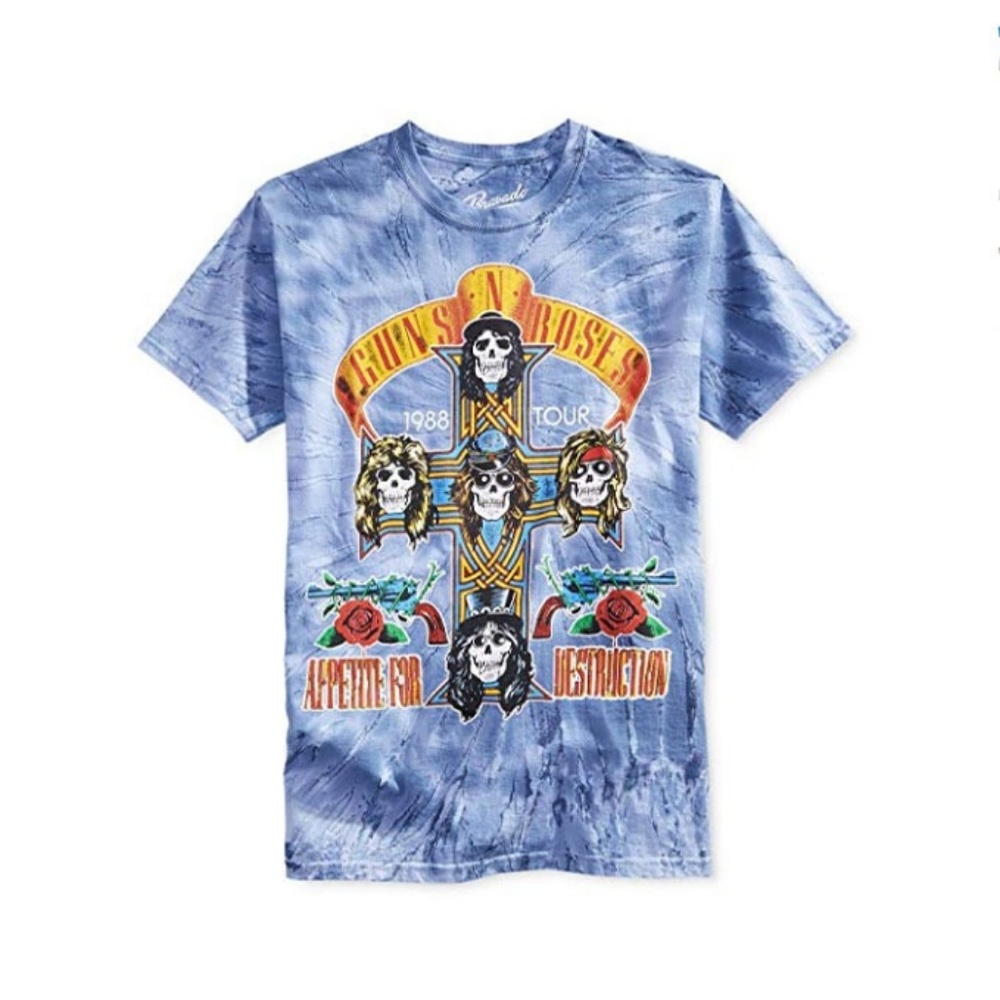 New World Men's Vtg Style Guns N Roses Tee 2XL